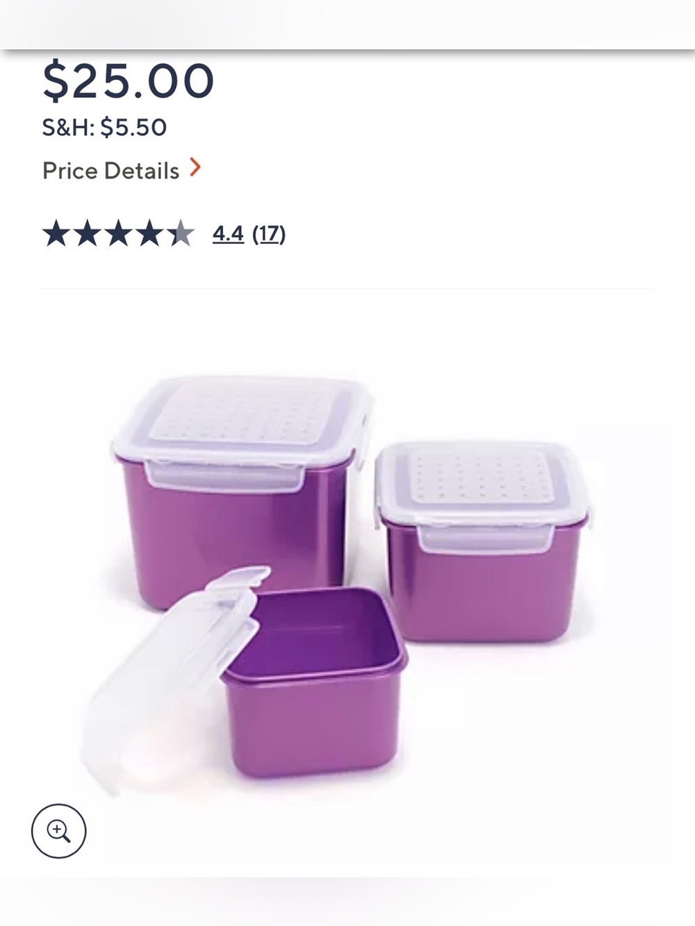 3 Nesting Lock n Lock Containers